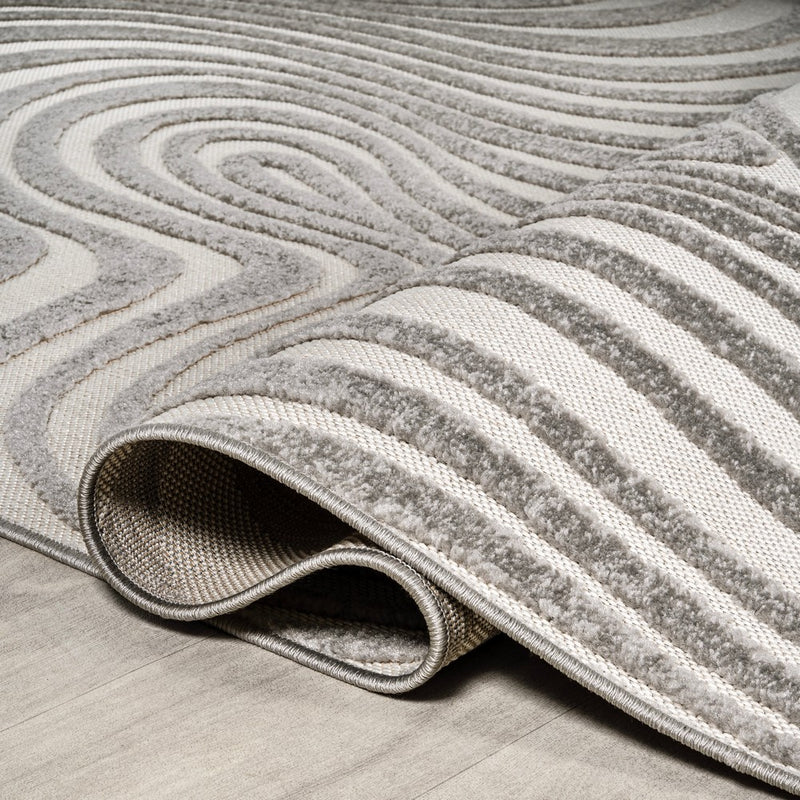 Maribo Abstract Groovy Striped Area Rug