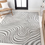 Maribo Abstract Groovy Striped Area Rug