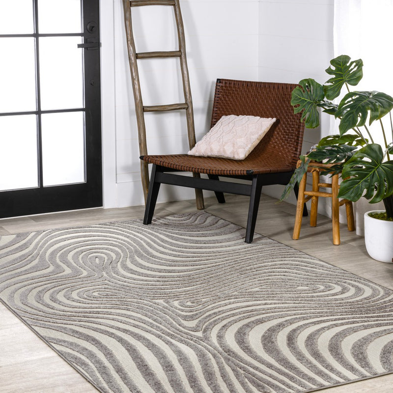 Maribo Abstract Groovy Striped Area Rug