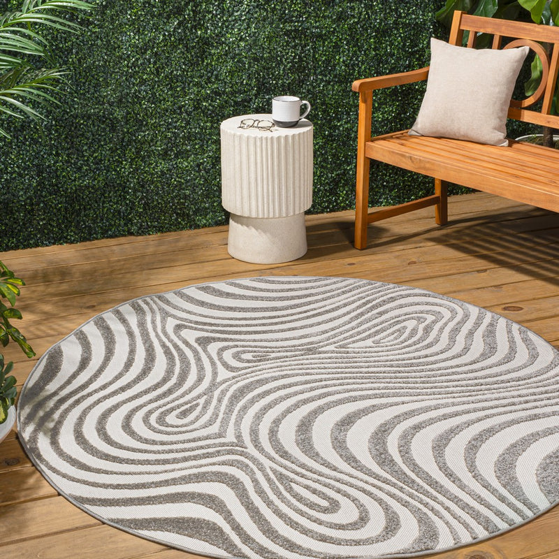 Maribo Abstract Groovy Striped Area Rug