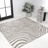 Maribo Abstract Groovy Striped Area Rug