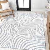 Maribo Abstract Groovy Striped Area Rug