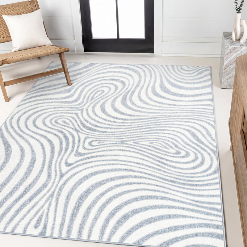 Maribo Abstract Groovy Striped Area Rug