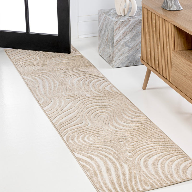 Maribo Abstract Groovy Striped Area Rug