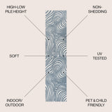 Maribo Abstract Groovy Striped Area Rug