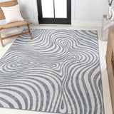 Maribo Abstract Groovy Striped Area Rug