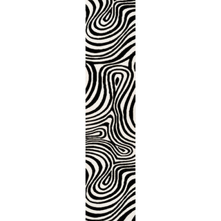 Maribo Abstract Groovy Striped Area Rug