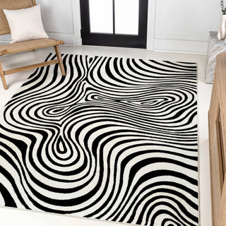 Maribo Abstract Groovy Striped Area Rug