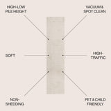 Nordby Geometric Arch Scandi Striped Area Rug