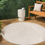 Nordby Geometric Arch Scandi Striped Area Rug