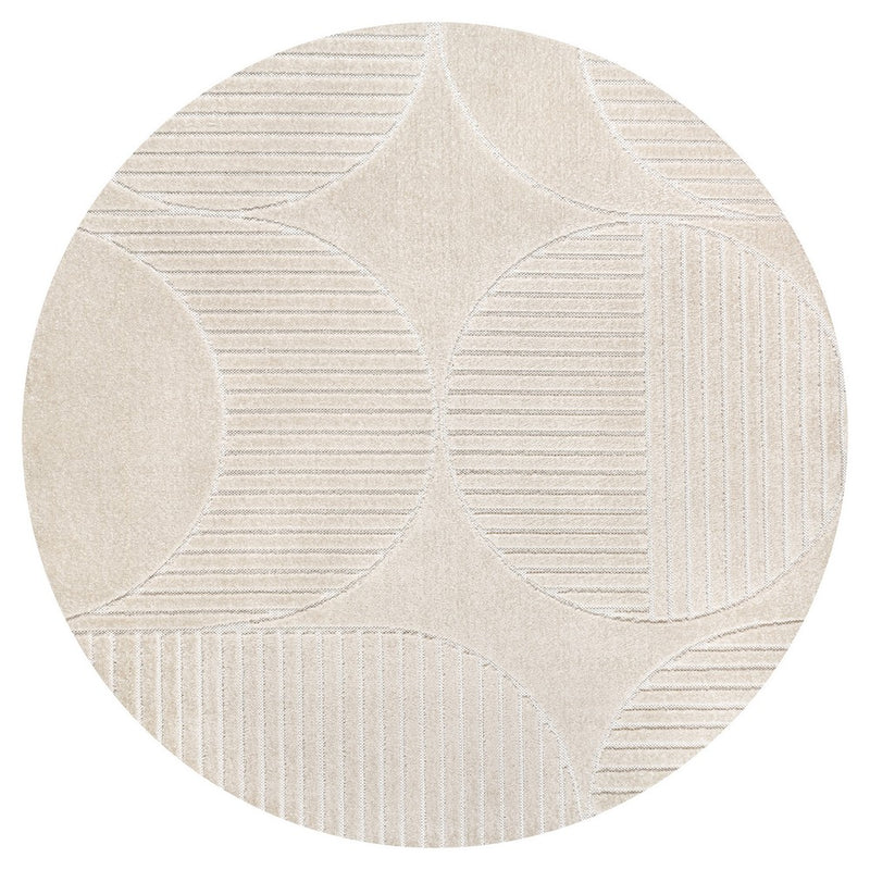 Nordby Geometric Arch Scandi Striped Area Rug