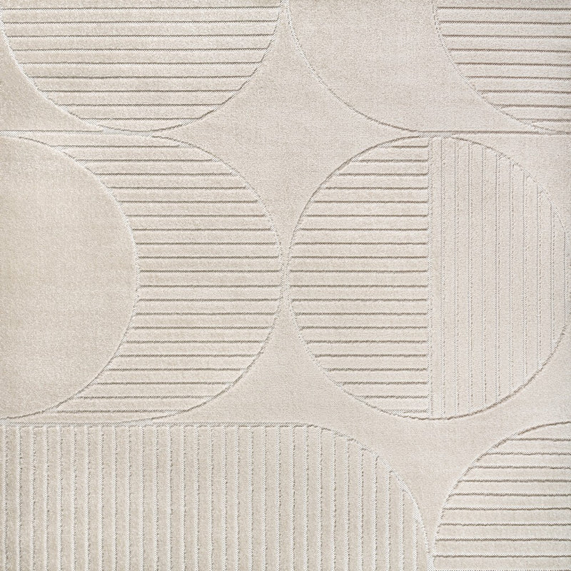 Nordby Geometric Arch Scandi Striped Area Rug