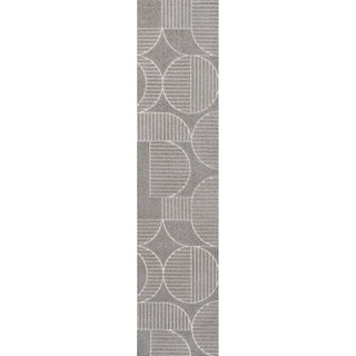 Nordby Geometric Arch Scandi Striped Area Rug
