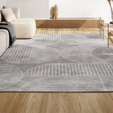 Nordby Geometric Arch Scandi Striped Area Rug