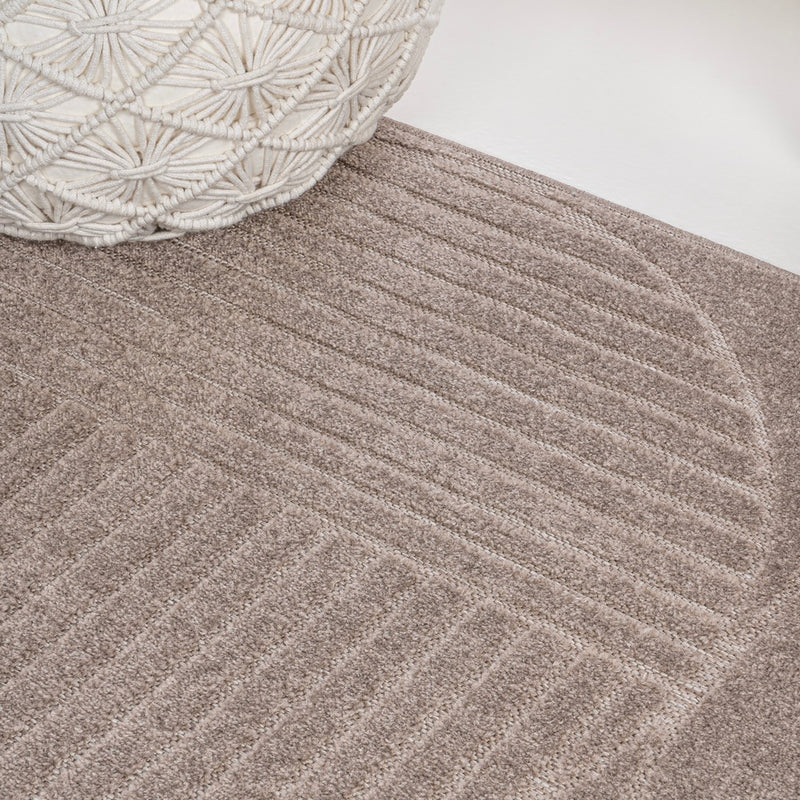 Nordby Geometric Arch Scandi Striped Area Rug