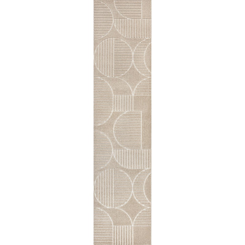 Nordby Geometric Arch Scandi Striped Area Rug
