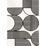Nordby Geometric Arch Scandi Striped Area Rug