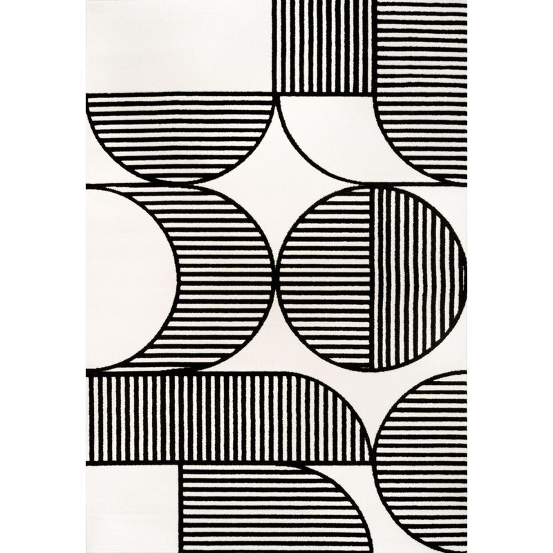 Nordby Geometric Arch Scandi Striped Area Rug