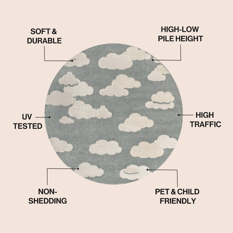 Hedwig Youth Cloud Scandi Rug Area Rug