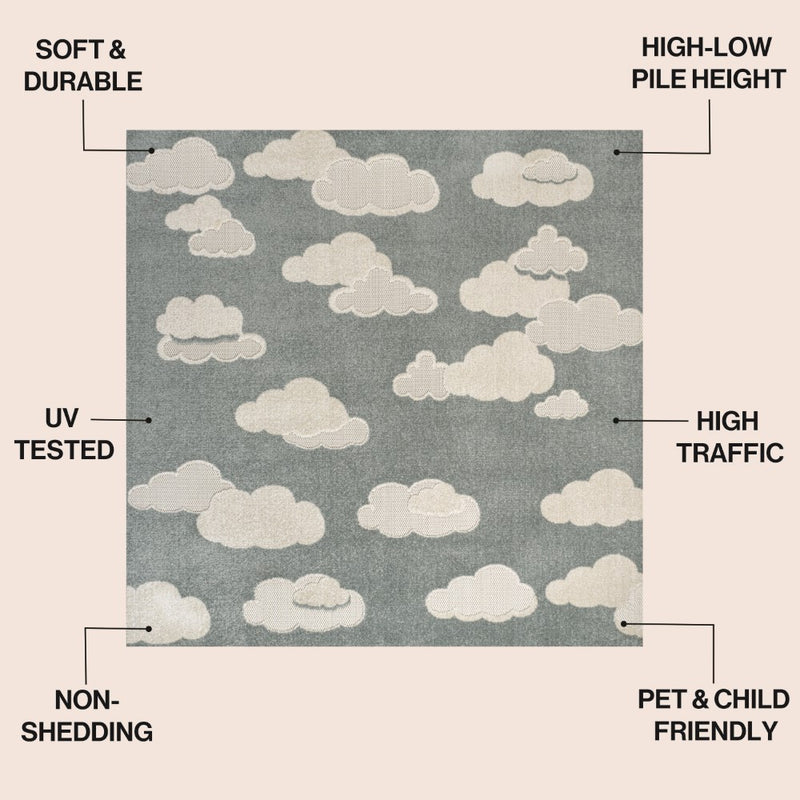 Hedwig Youth Cloud Scandi Rug Area Rug