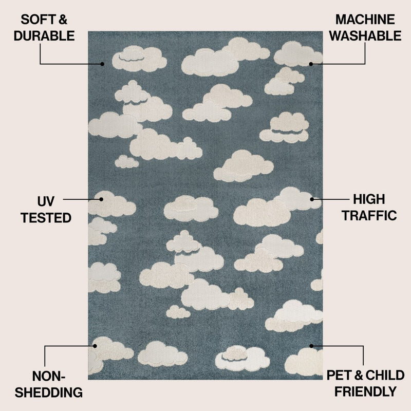 Hedwig Youth Cloud Scandi Rug Area Rug