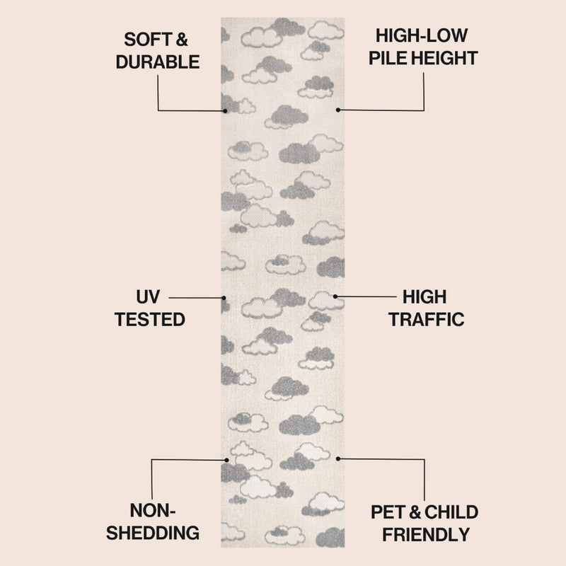 Hedwig Youth Cloud Scandi Rug Area Rug