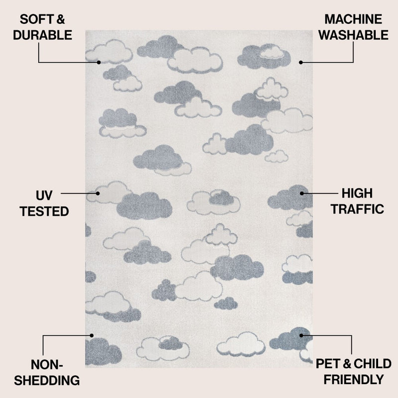 Hedwig Youth Cloud Scandi Rug Area Rug
