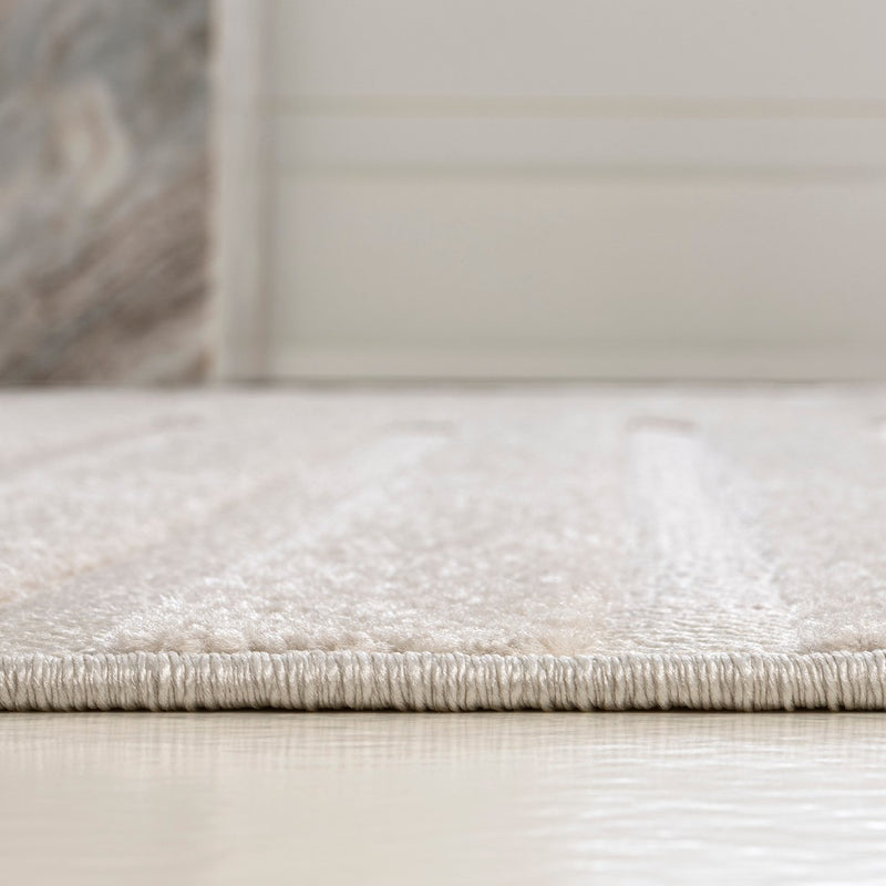 Anders High-Low MidCentury Modern Arch Stripe Two-Tone Indoor/Outdoor Area Rug