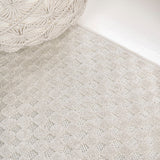 Finn High-Low Modern Minimalist Checkered Monotone Indoor/Outdoor Area Rug