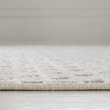 Finn High-Low Modern Minimalist Checkered Monotone Indoor/Outdoor Area Rug