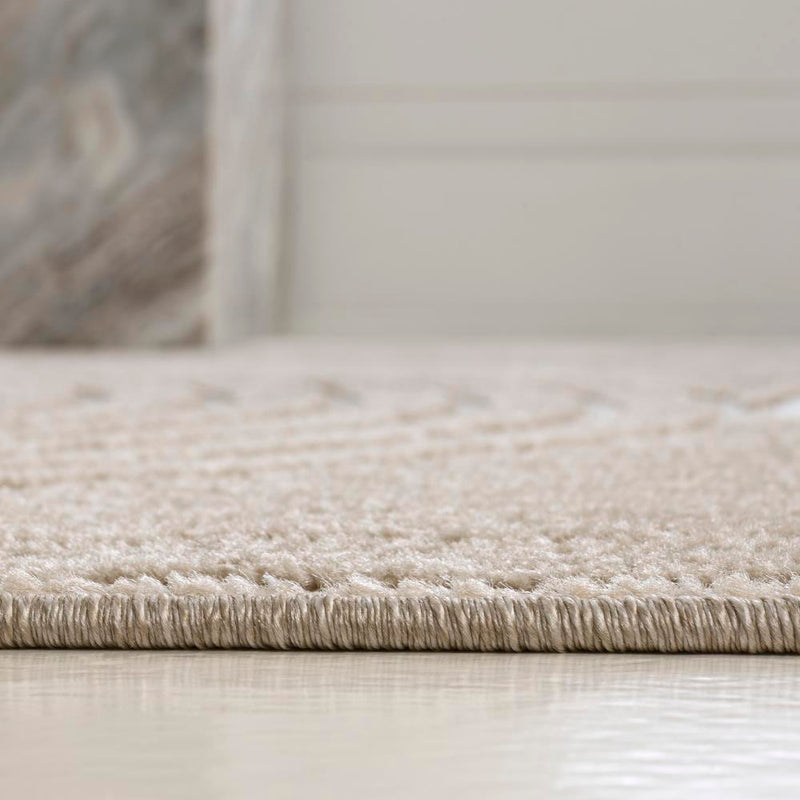 Sofia High-Low MidCentury Modern Arch Stripe Two-Tone Indoor/Outdoor Area Rug