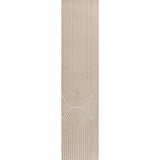 Sofia High-Low MidCentury Modern Arch Stripe Two-Tone Indoor/Outdoor Area Rug