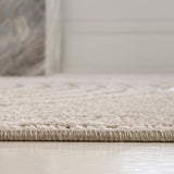 Sofia High-Low MidCentury Modern Arch Stripe Two-Tone Indoor/Outdoor Area Rug