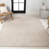 Sofia High-Low MidCentury Modern Arch Stripe Two-Tone Indoor/Outdoor Area Rug