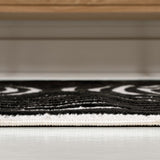 Sofia High-Low MidCentury Modern Arch Stripe Two-Tone Indoor/Outdoor Area Rug