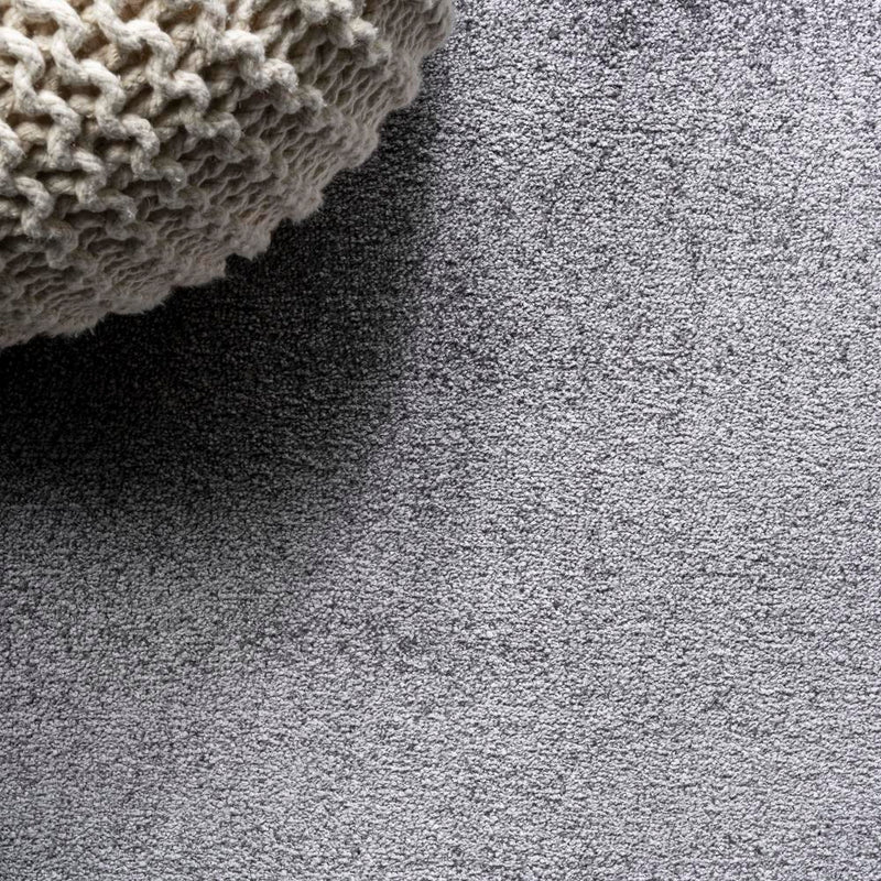 Haze Solid Low-pile Area Rug Gray