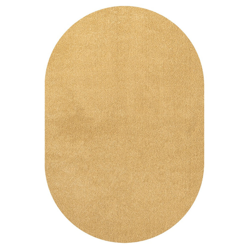 Haze Solid Low-pile Area Rug Mustard