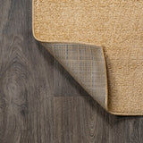 Haze Solid Low-pile Area Rug Mustard
