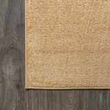 Haze Solid Low-pile Area Rug Mustard