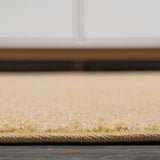 Haze Solid Low-pile Area Rug Mustard
