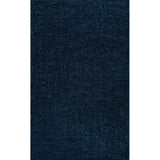 Haze Solid Low-pile Area Rug Navy