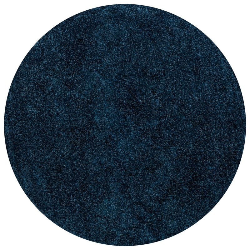 Haze Solid Low-pile Area Rug Navy