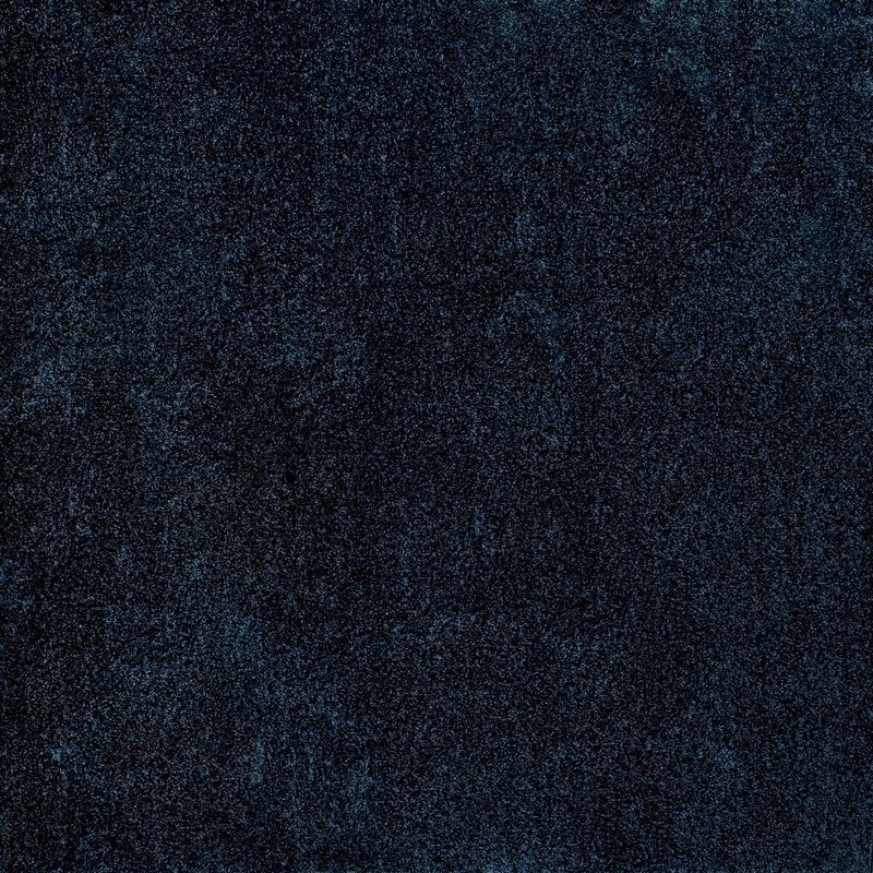Haze Solid Low-pile Area Rug Navy
