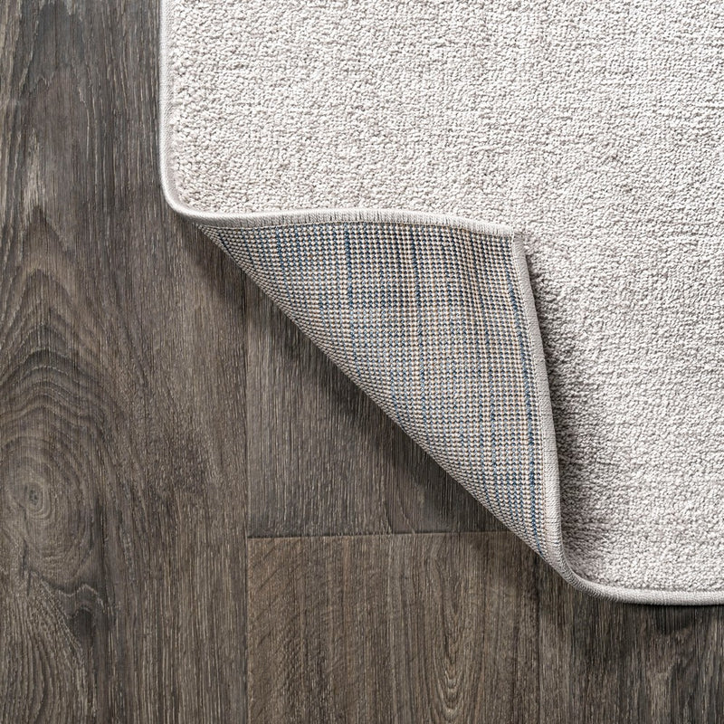 Haze Solid Low-pile Area Rug Ivory