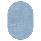 Haze Solid Low-pile Area Rug Classic Blue