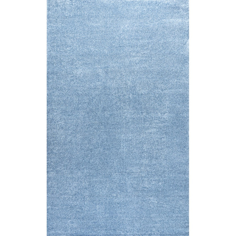 Haze Solid Low-pile Area Rug Classic Blue