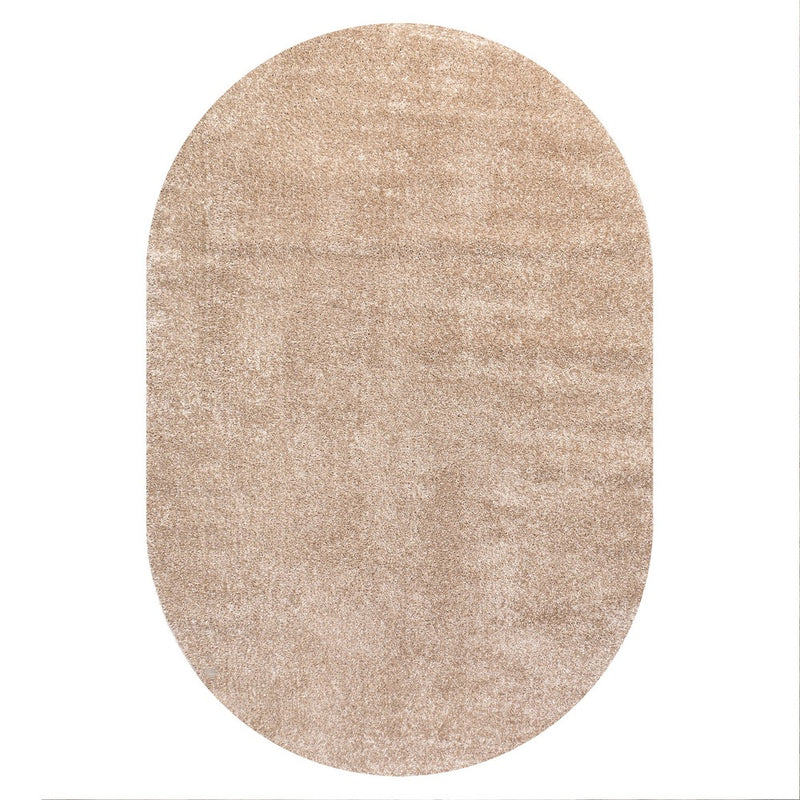 Haze Solid Low-pile Area Rug Beige