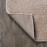 Haze Solid Low-pile Area Rug Beige