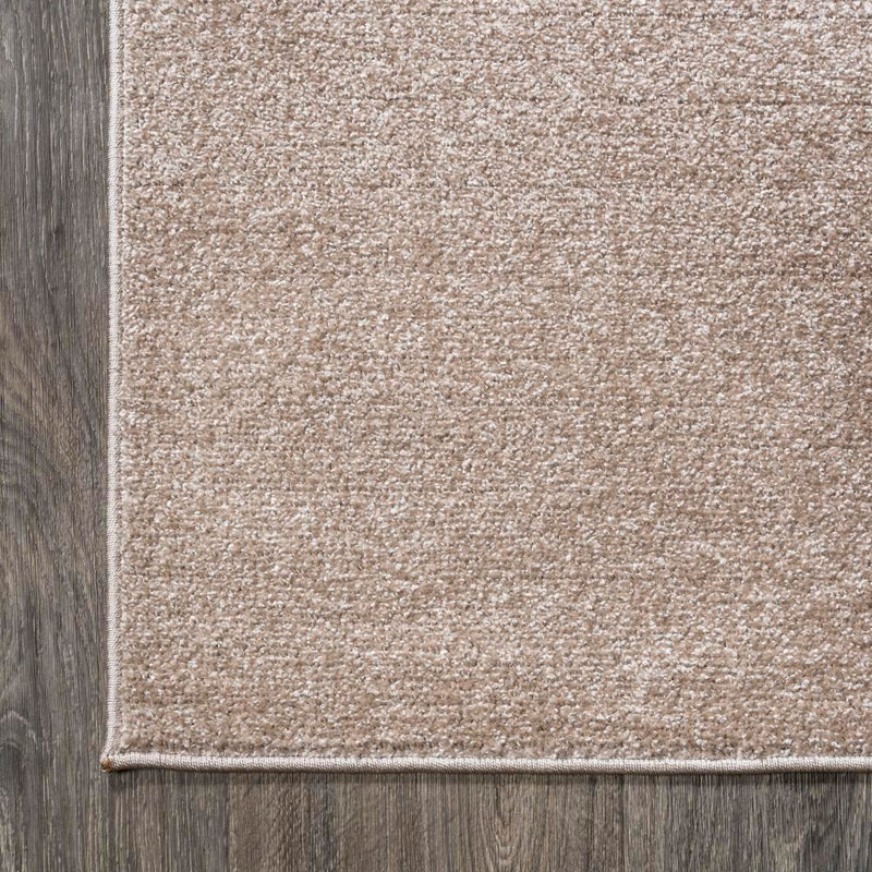 Haze Solid Low-pile Area Rug Beige