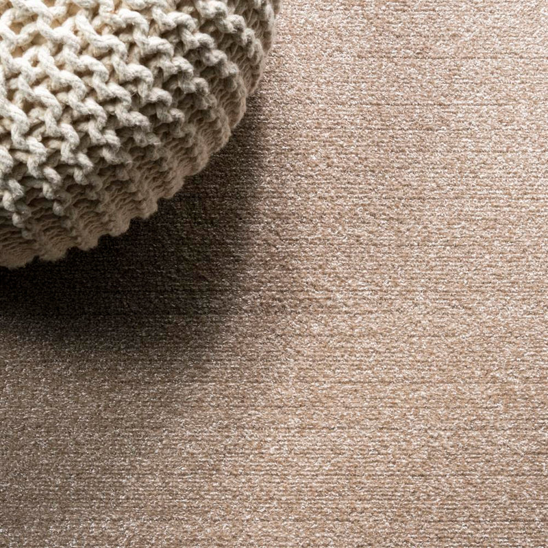 Haze Solid Low-pile Area Rug Beige